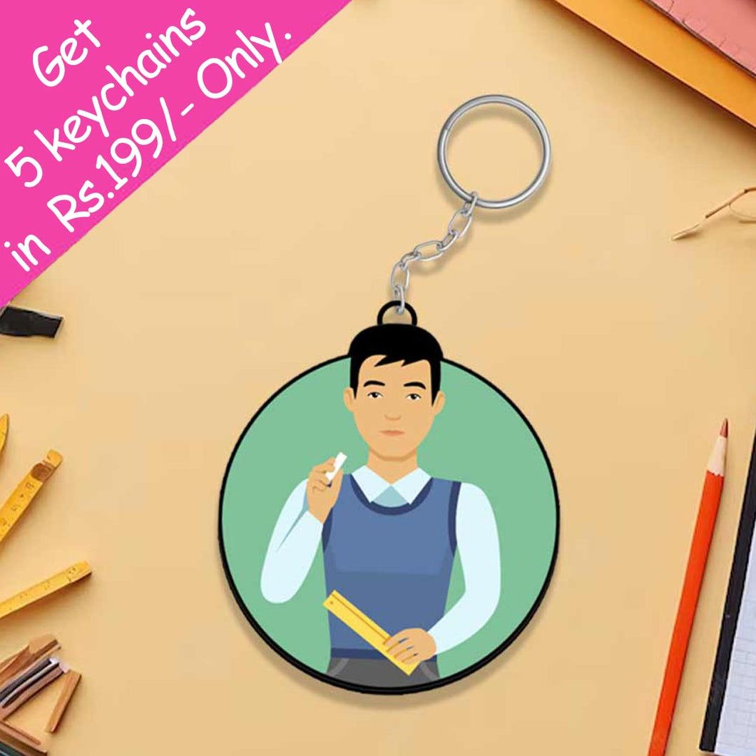 Best Teacher Keychain Or Keyring | Love Craft Gifts