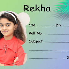 Personalized Teddy Shape Name Slips | 12x18" Sheet with 36 Labels