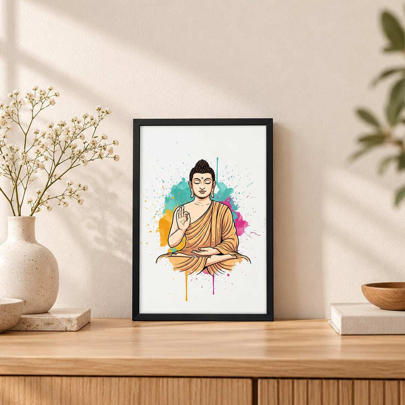 Lord Buddha Meditation Frame | Peaceful Spiritual Wall Décor | Love Craft Gifts™