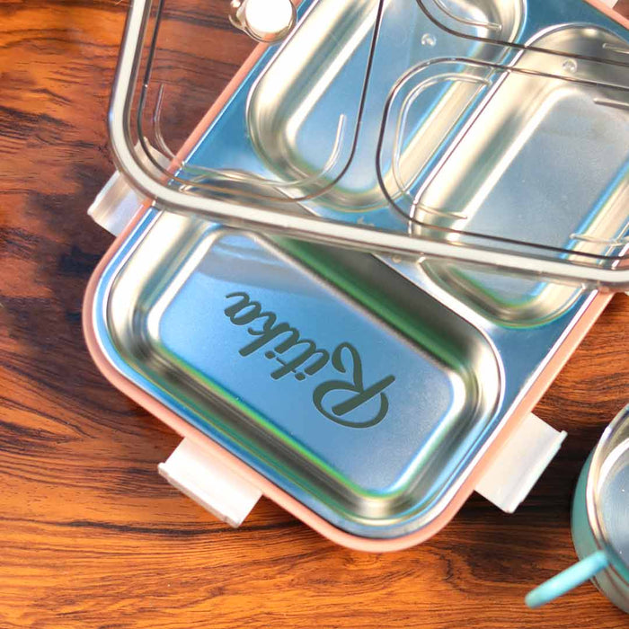 Custom Stainless Steel  Lunch Box | 3 Compartments