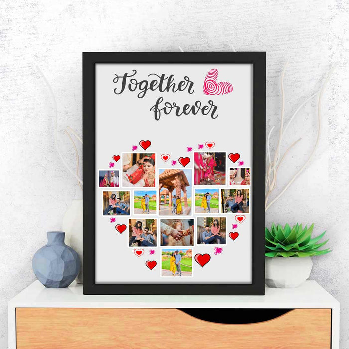 Valentine Special -Personalized Multi Photo Frame For Loved One-8x12"