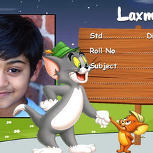 Personalized Tom & Jerry Name  Slips | 12x18" Sheet with 36 Labels