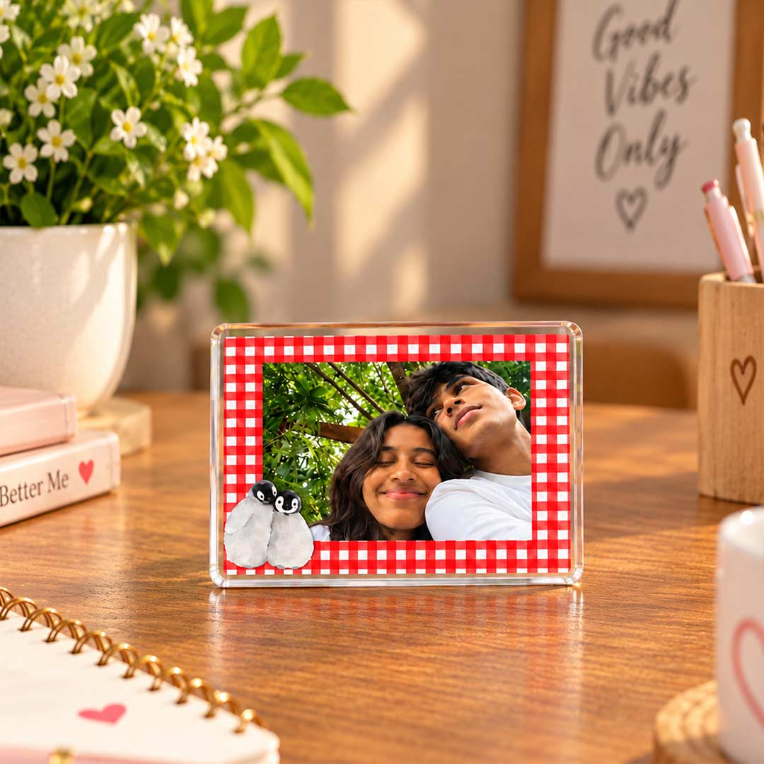 Personalized Acrylic Photo Table Stand 2x3" | Gift for Couples & Loved Ones | Love Craft Gifts™