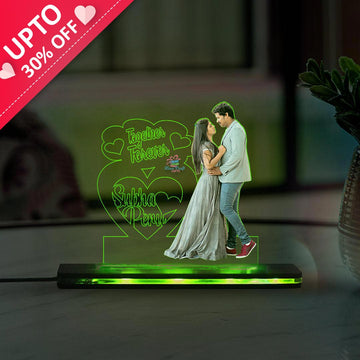 Valentine Special Gift - Customized Couple LED Table Lamp