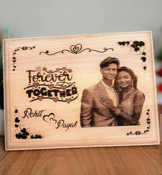 Valentine's Wooden Engraving Wooden Frame