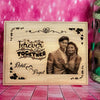 Valentine's Wooden Engraving Frame