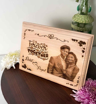 Valentine's Wooden Engraving Wooden Frame