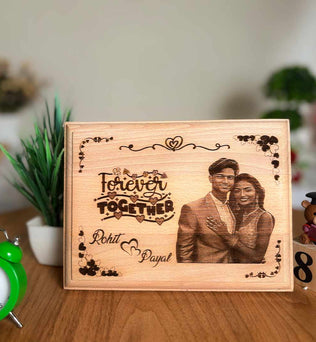 Valentine's Wooden Engraving Wooden Frame