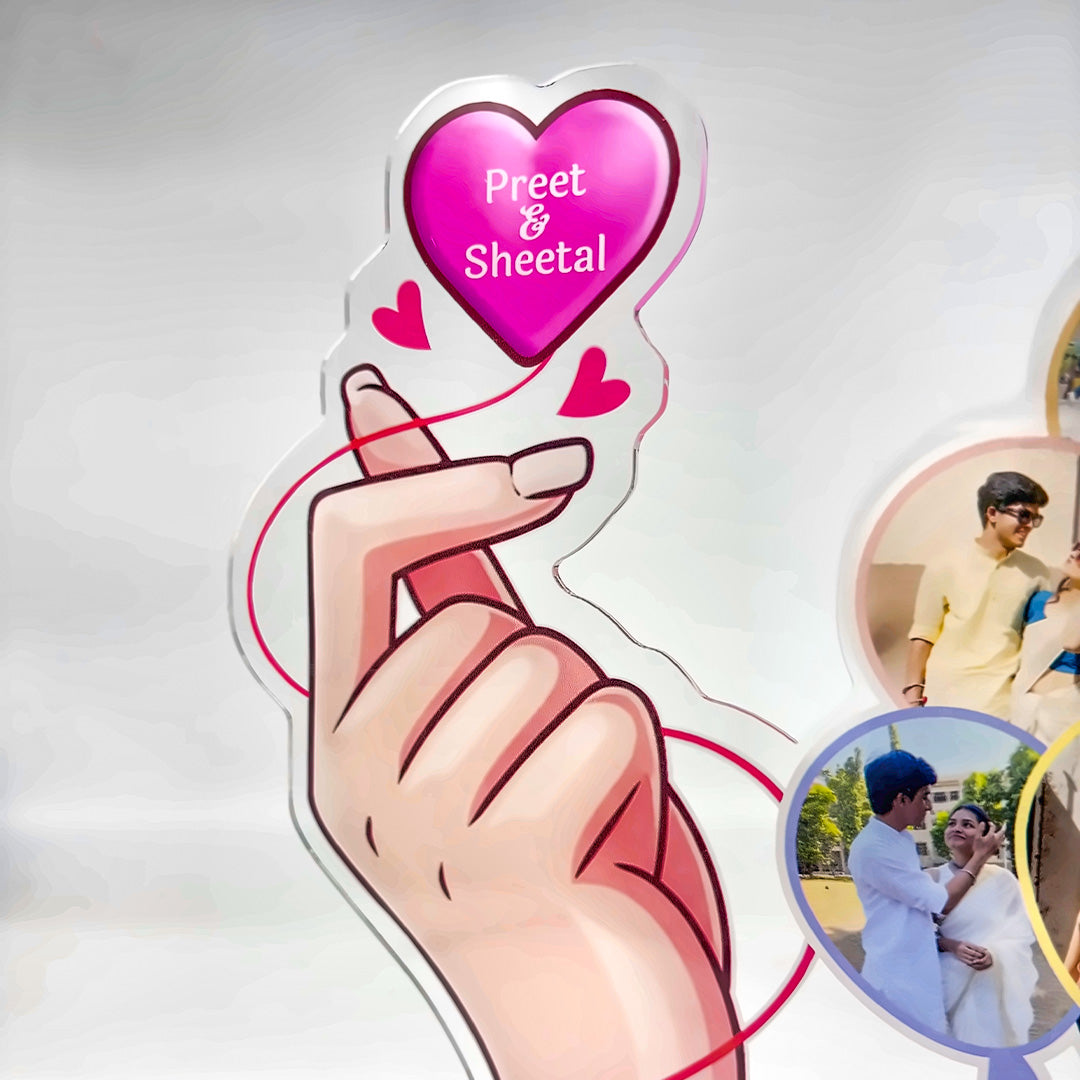 Together Forever Glow – Personalized Couple Acrylic Lamp | Love Craft Gifts