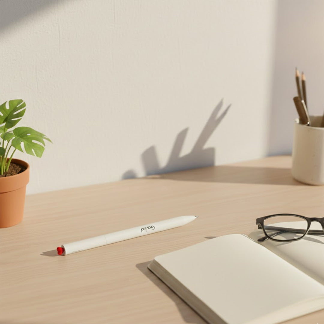 Kaco First Roller Heart Pen – Twist Reveal Black Ink Roller Pen with 2 Refills | Love Craft Gifts