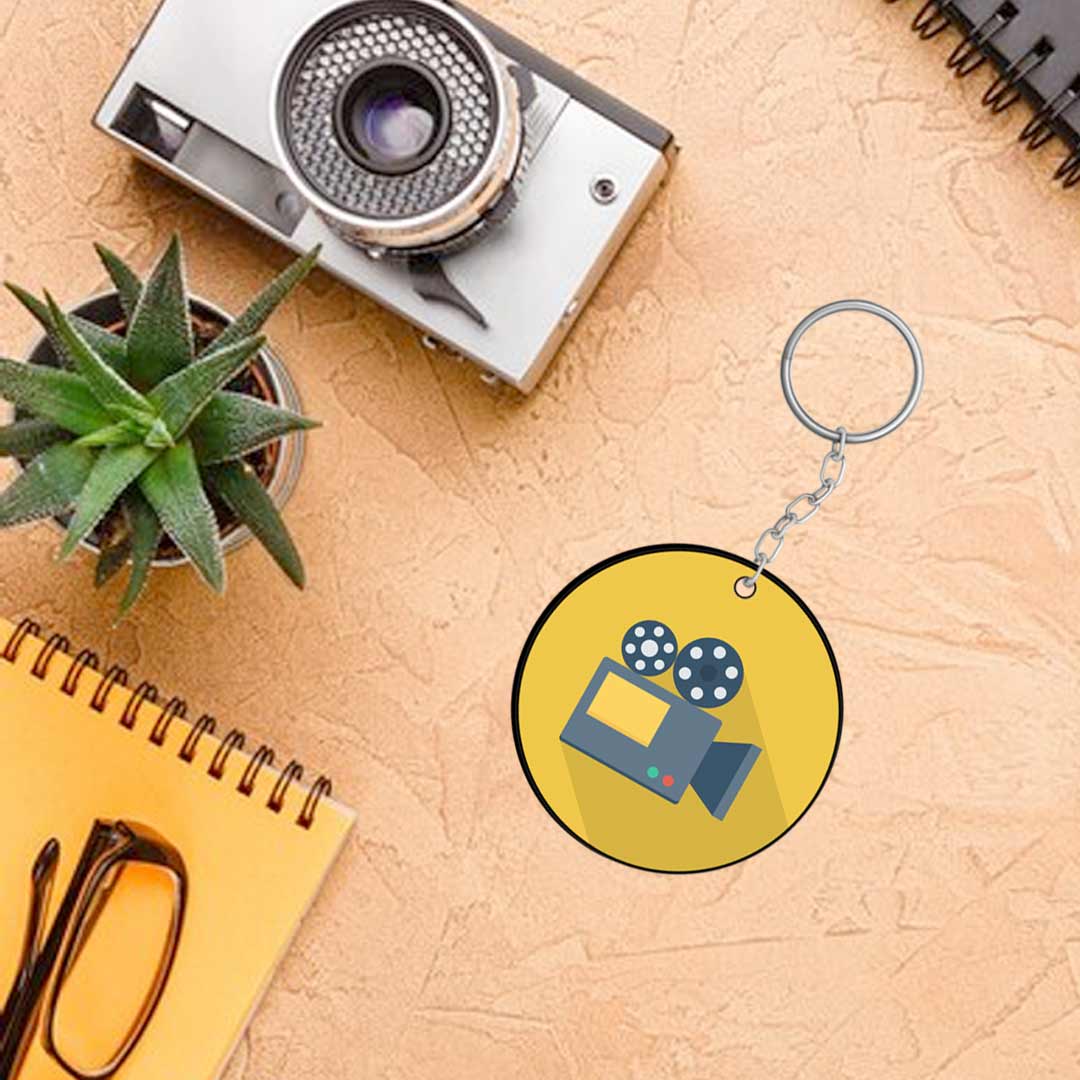 Videographer / Video Camera Keychain | Love Craft Gifts