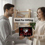 Personalized Love Story Timeline Frame (12x8 Inch) – 1 Name & 6 Dates | Love Craft Gifts