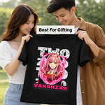 Personalized Zero Two Anime Name T-Shirt for Women – Custom Printed Black Tee | Love Craft Gifts