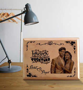 Valentine's Wooden Engraving Frame