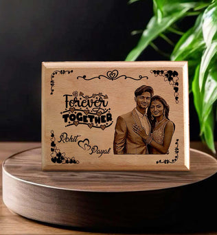 Valentine's Wooden Engraving Frame