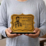 Personalized Doctor Wooden Photo Name Plate – Table Top Desk Gift (5×7 Inch) | Love Craft Gifts
