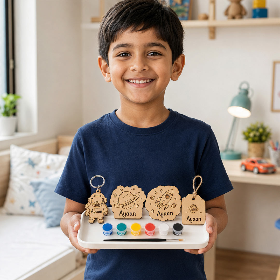 Personalized DIY Space & Astronaut Painting Kit for Kids | Love Craft Gifts™