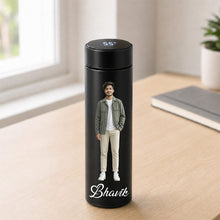 Personalized LED Temperature Display Water Bottle | Custom Stainless Steel Bottle | 500ml | Love Craft Gifts™