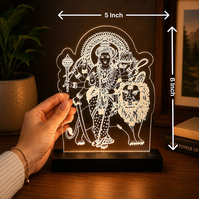 Sherawali Mata Car Dashboard Lamp