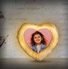 PERSONALIZED HEART PHOTO LED CUSHION - love craft gift