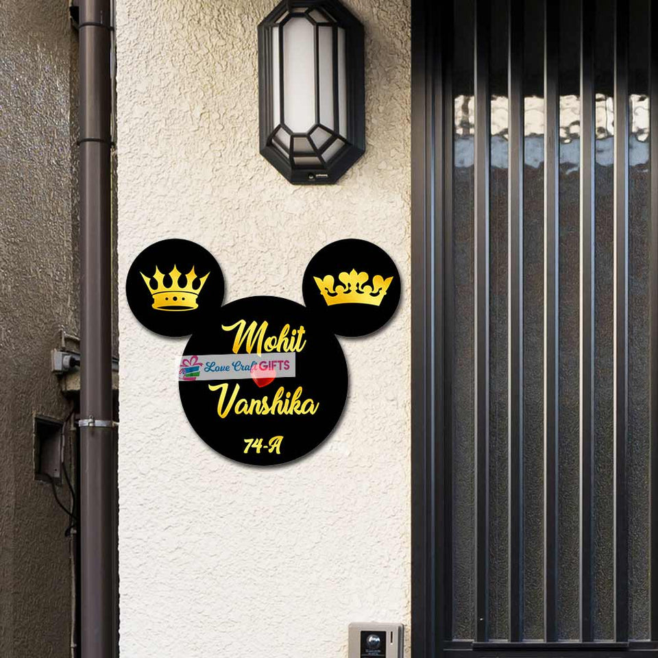 Micky Mouse Acrylic Home Name Plates