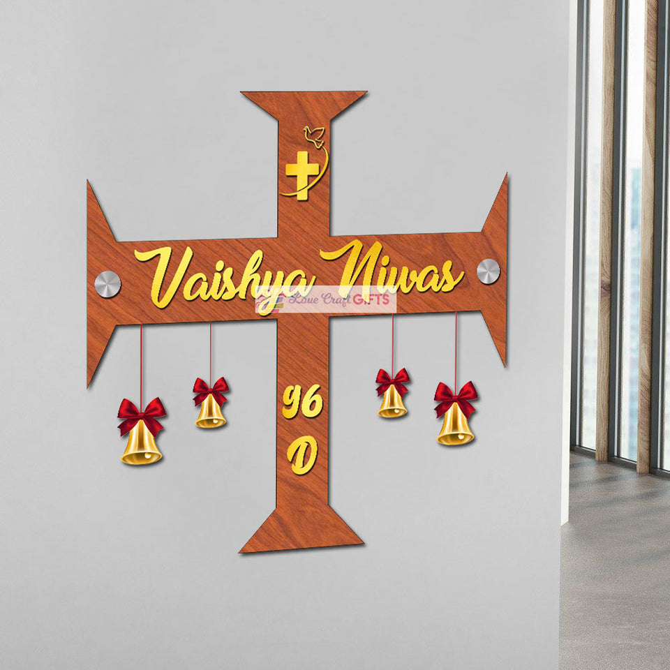 Religion Wooden Home Name Plates
