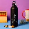 Black Stainless Sipper Water Bottle