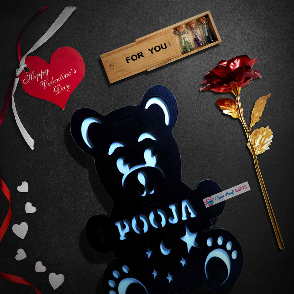 VALENTINE SPECIAL COMBO WITH TEDDY | love craft gift