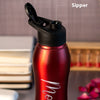 Personalized Red Stainless Steel Sipper Water Bottle