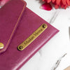 Customized Ladies Clutch Cherry Color