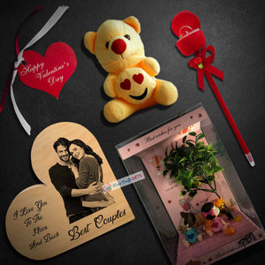VALENTINE SPECIAL COMBO WITH HEART FRAME | love craft gift