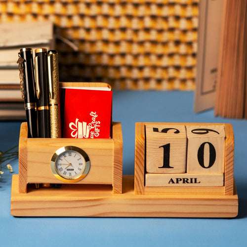 SPECIAL WOODEN MOBILE STAND WITH CALENDER
