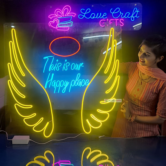 WINGS SPECIAL NAME NEON LIGHT FRAMES