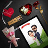 VALENTINE SPECIAL COMBO WITH CARICATURE FRAME | love craft gift