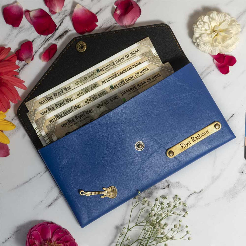 Customized Ladies Clutch With Name & Charm