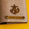 Customized Leather Passport Cover With Name & Charm
