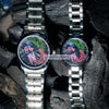 Customized Silver Colour Wrist Watch Combo