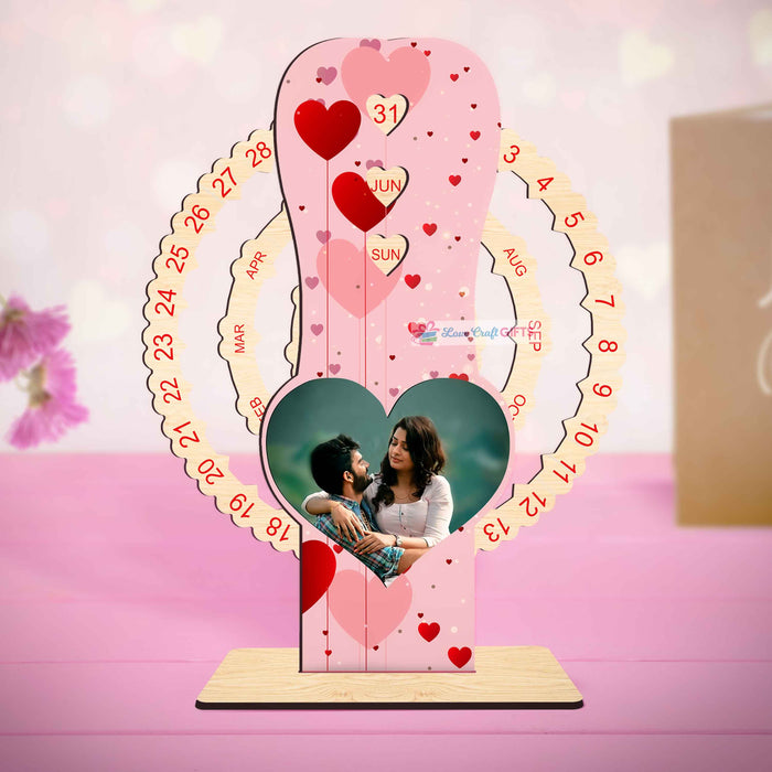 VALENTINE SPECIAL WOODEN CALENDER | love craft gift