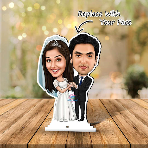 Customized Couple Caricature Photo Stand