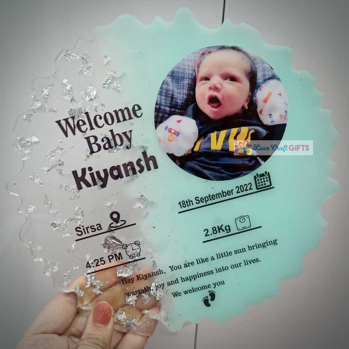 Personalised Baby Birth Frame - New Born Baby Gifts at Rs 1199.00 |  Chennai| ID: 25422185262
