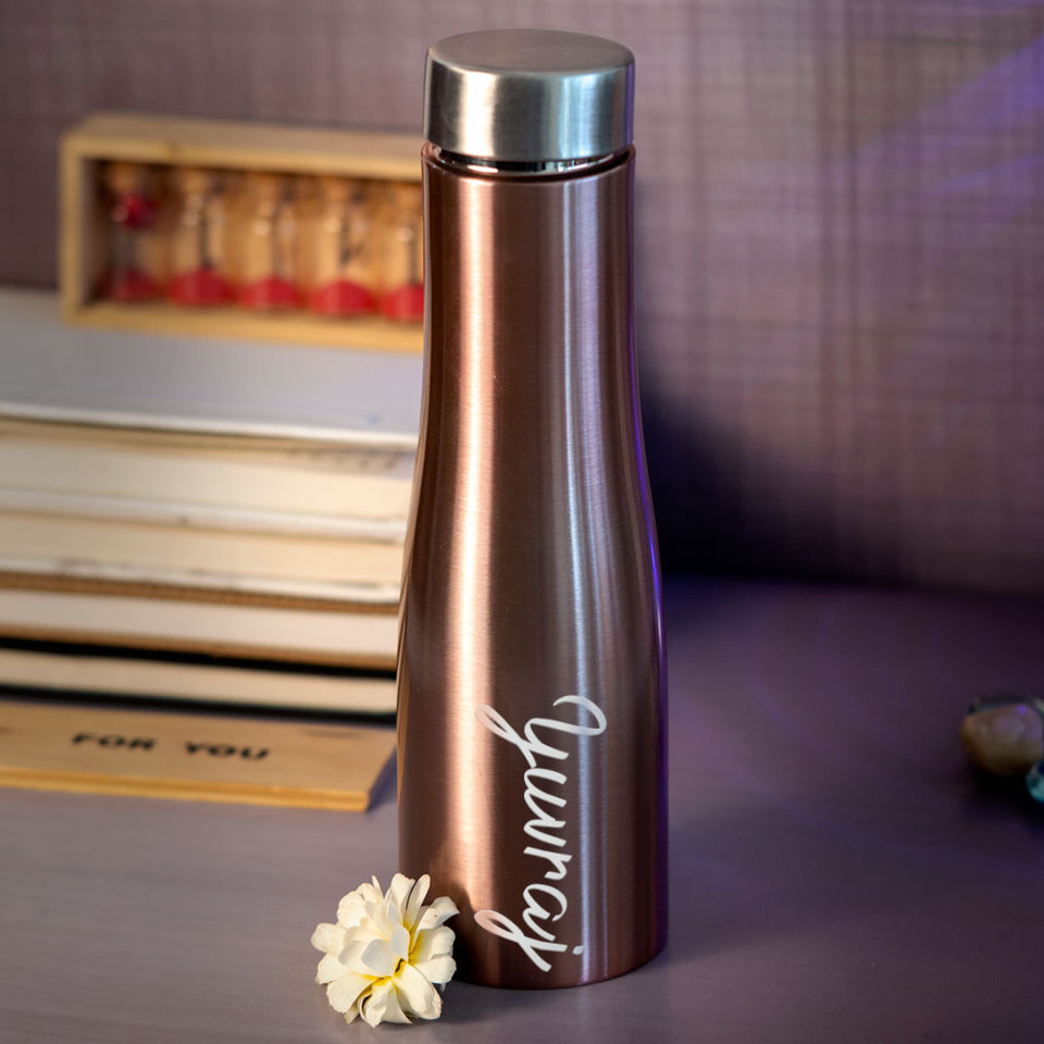 Customized Golden Stainless Water Bottle