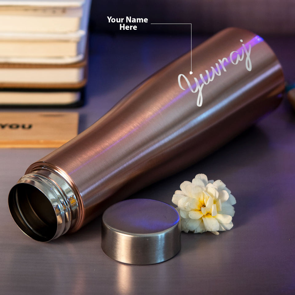 Customized Golden Stainless Water Bottle