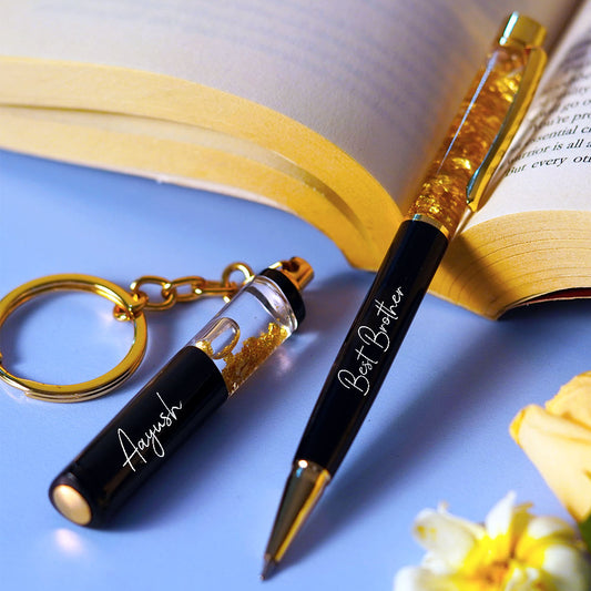 Brother Personalized Pen And Keychain Set