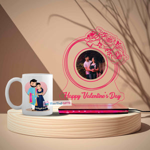 VALENTINE SPECIAL CUP AND ACRYLIC FRAME COMBO | love craft gift