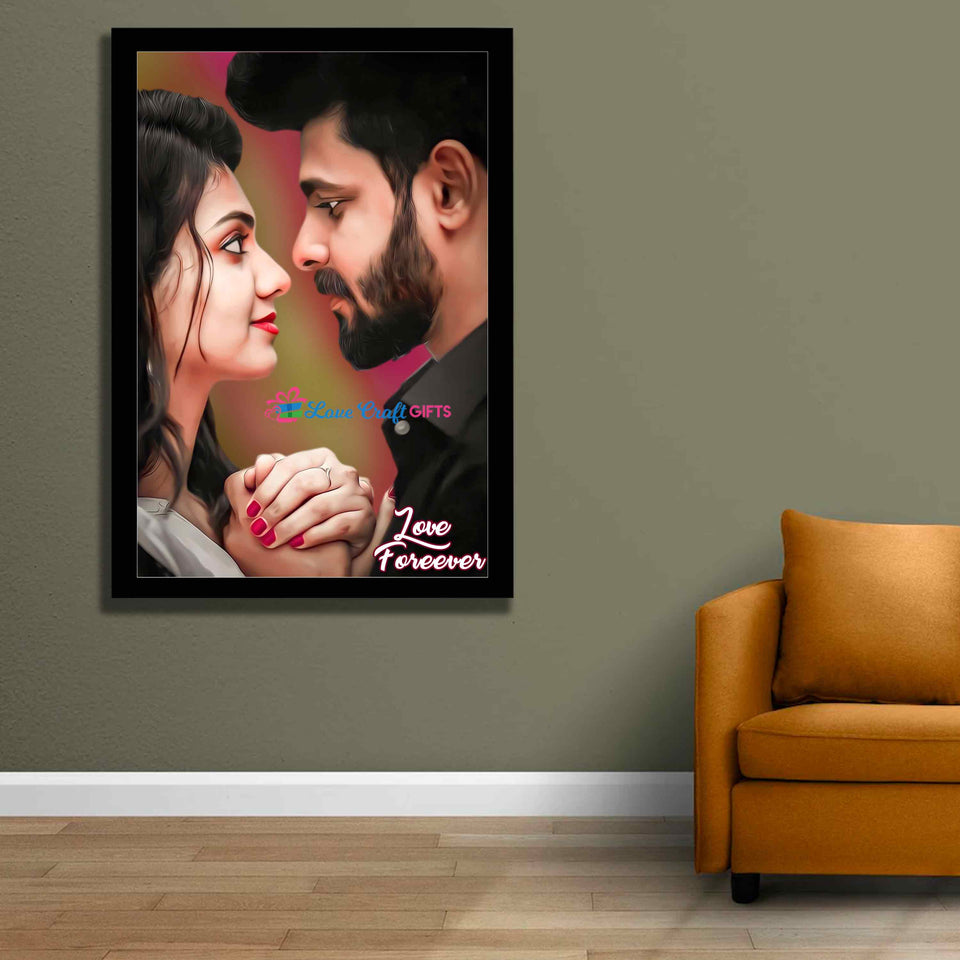 VALENTINE SPECIAL COMBO WITH OIL PAINTING | love craft gift