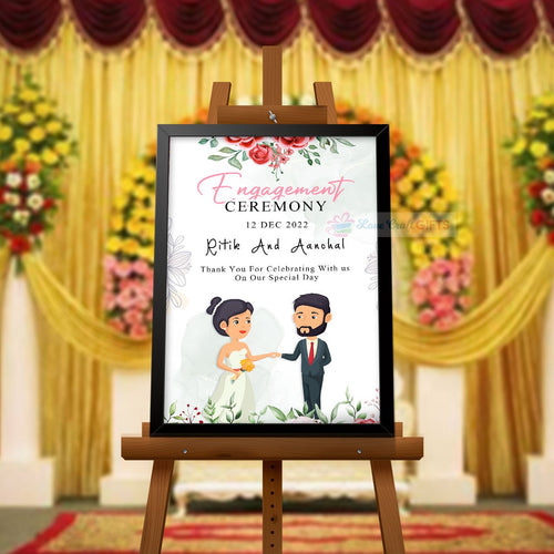 CUSTOMIZED ENGAGEMENT CEREMONY BOARD | love craft gift