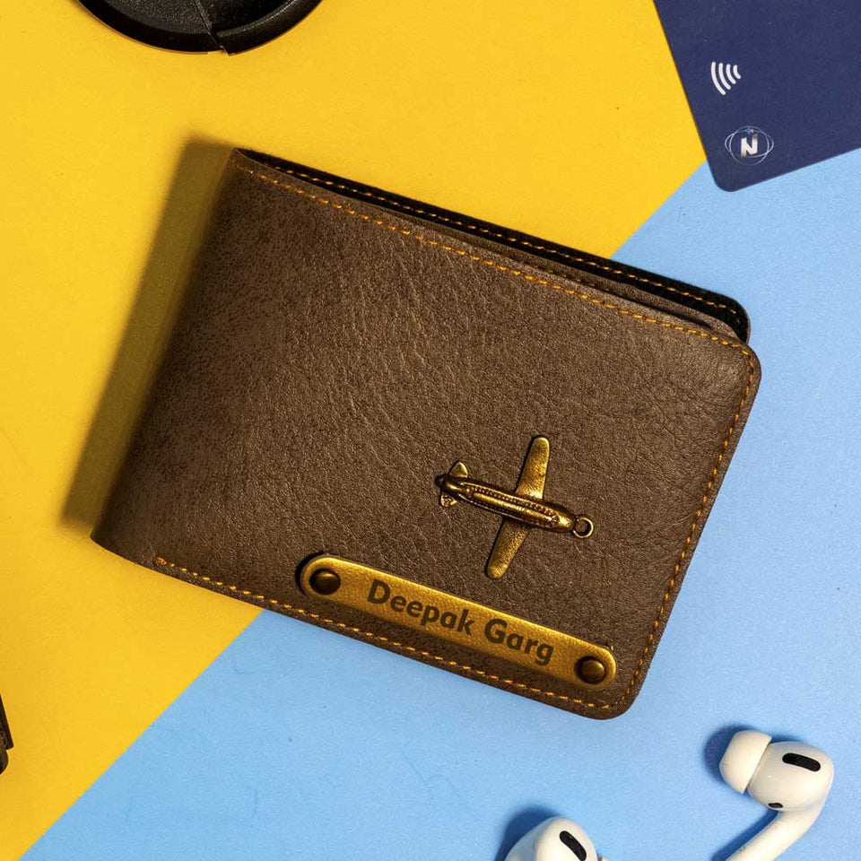 Premium Color Leather Wallet - Dark Brown