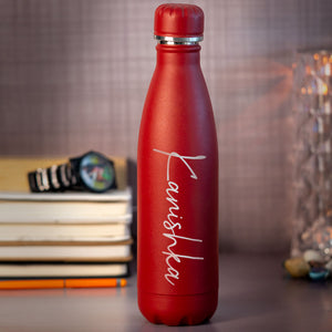 Best Personalized Red Stainless Steel Water Bottle