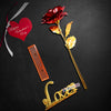 VALENTINE SPECIAL ACRYLIC LAMP AND ROSE COMBO | love craft gift