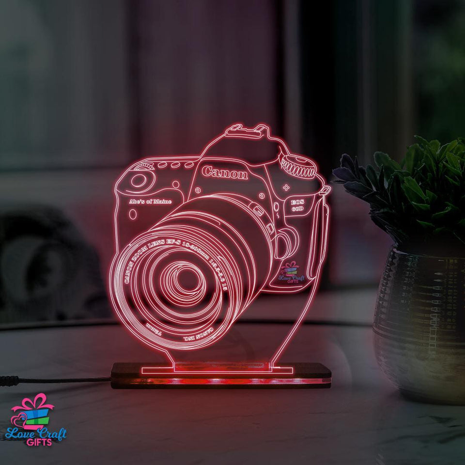 3d Acrylic Multi-Colored Camera LED Lamp